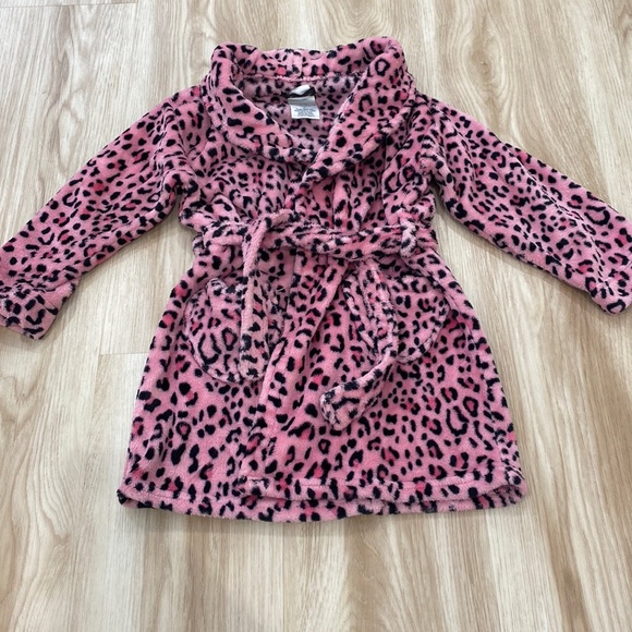 Cuddl duds 4t pink cheetah robe - Picture 1 of 2